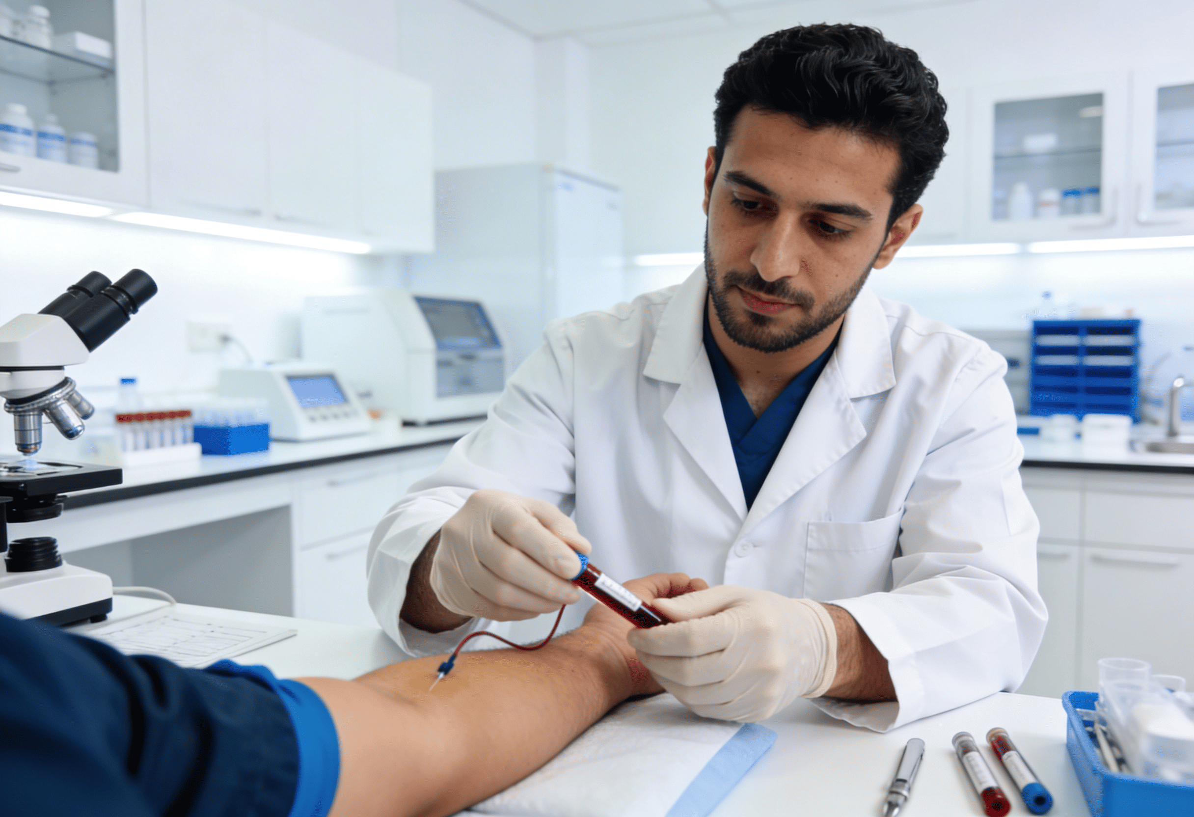 مختبر عالم الطب في الرياض – أفضل مختبر تحاليل طبية شامل ومعتمد في حي التعاون