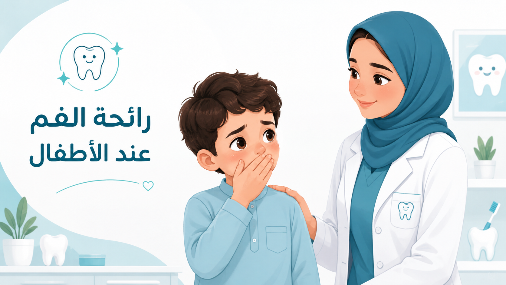 رائحة الفم الكريهة عند الأطفال: الأسباب ومتى يجب مراجعة طبيبة الأطفال؟