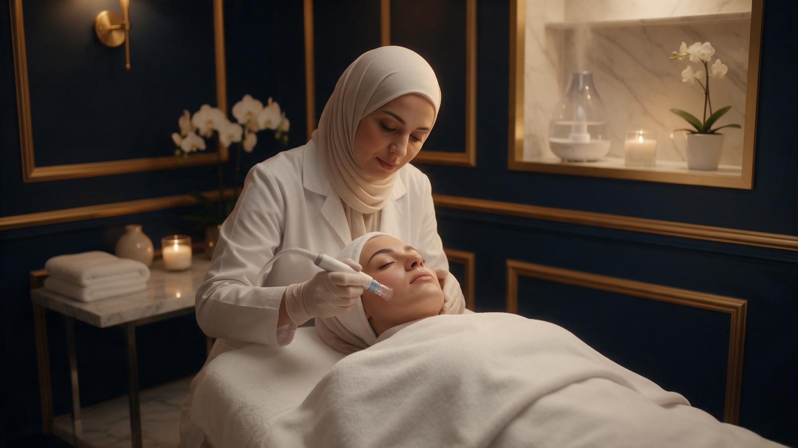 العناية بالبشرة والتنظيف والهيدرافيشال | فرع التعاون