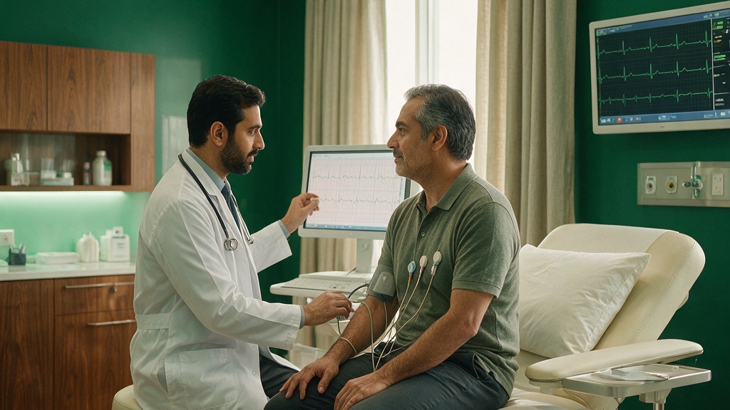 عيادة القلب وتخطيط القلب في فرع التعاون بالرياض